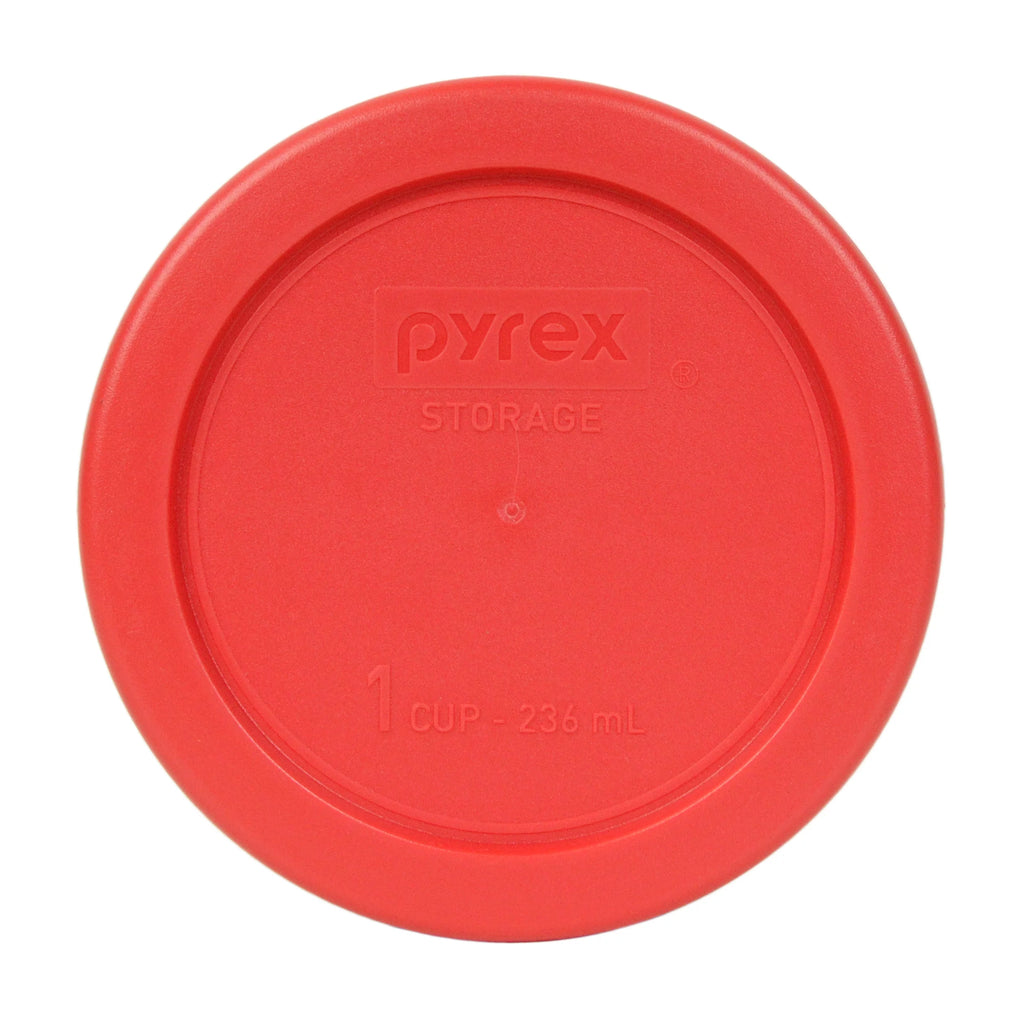 Red Replacement Lids for Glass Storage Cups R359771