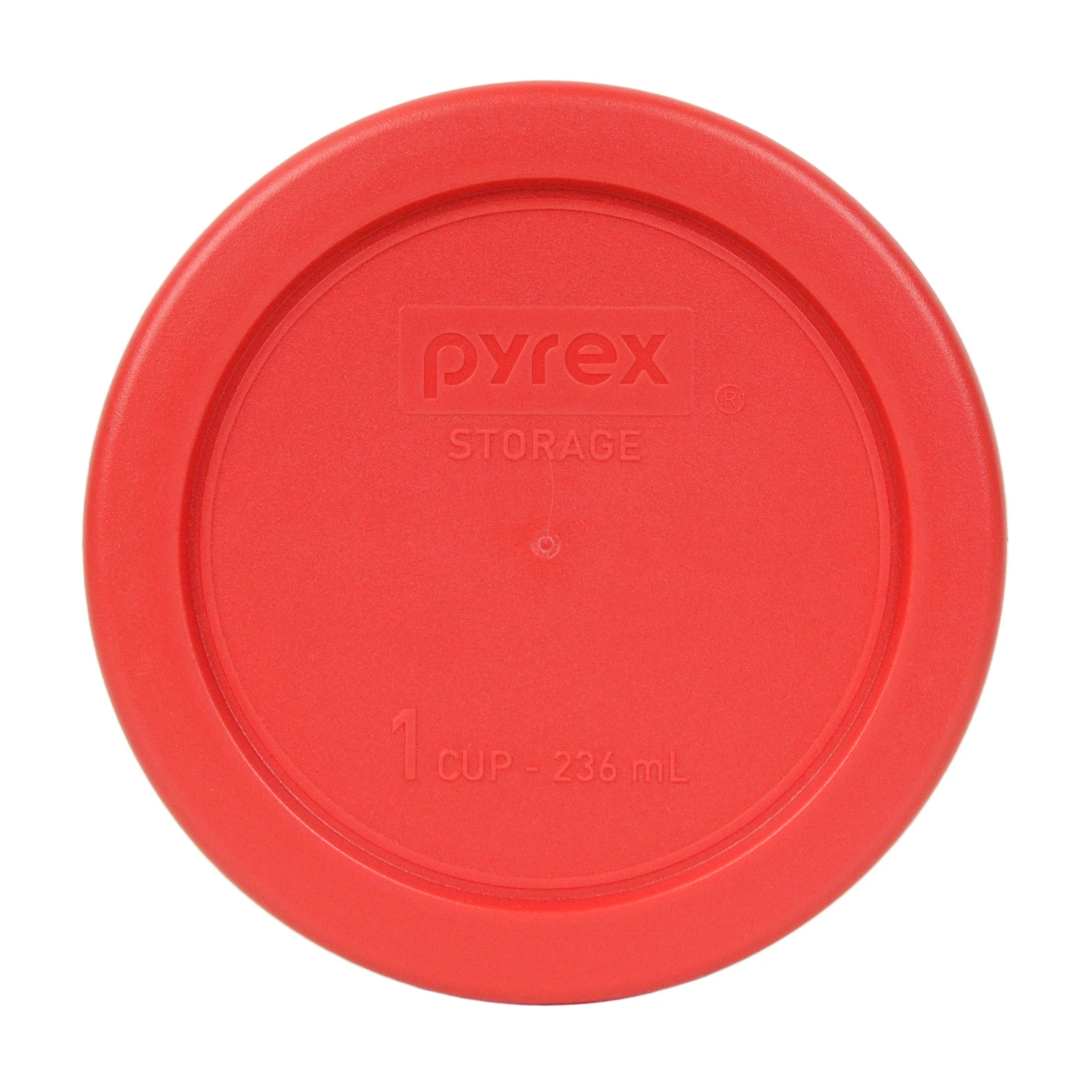 Red Replacement Lids for Glass Storage Cups R359771