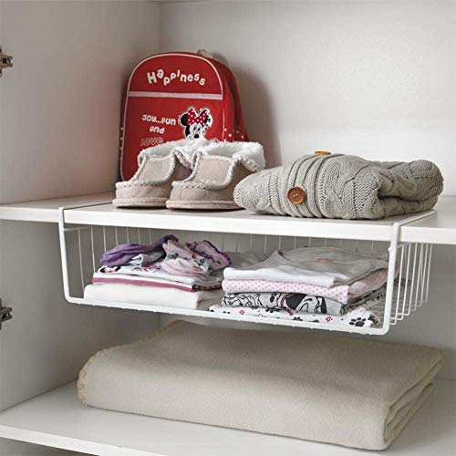 Wire Hanging Basket Shelves Under Shelf Storage Organizer 15 Inch K256