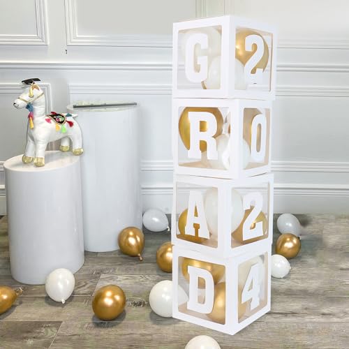 Graduation Balloon Boxes with 2024 Decorations for Party N843061
