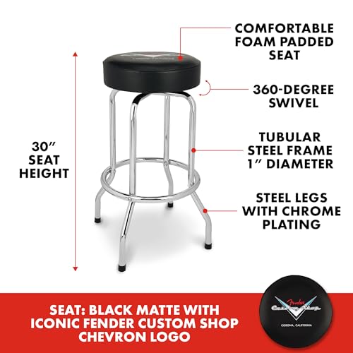 Swivel Barstool, Black, 24 Inch U392445