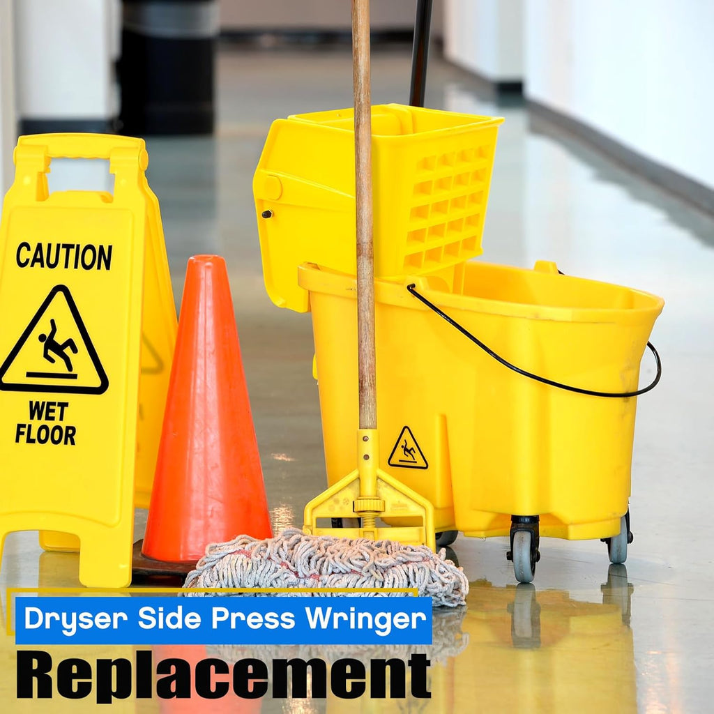 Mop Wringer Replacement for 26 and 33 Qt Bucket with 2 Mop Heads Z7897