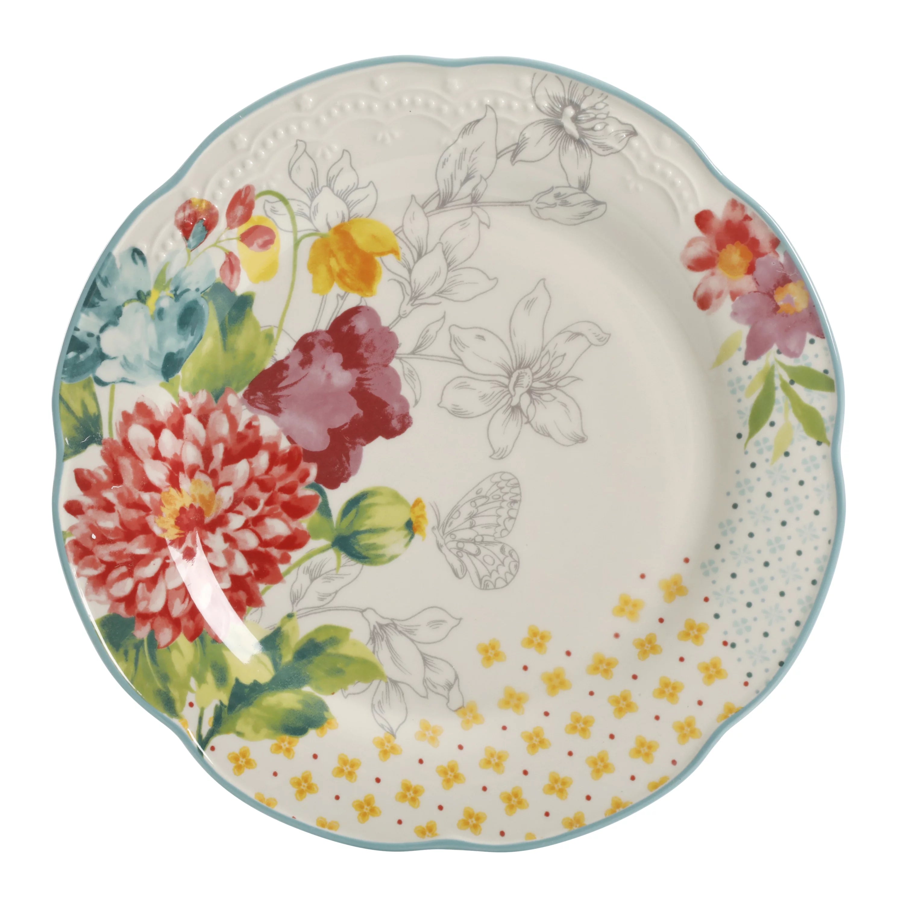 White Ceramic 12-Piece Dinnerware Set X59482