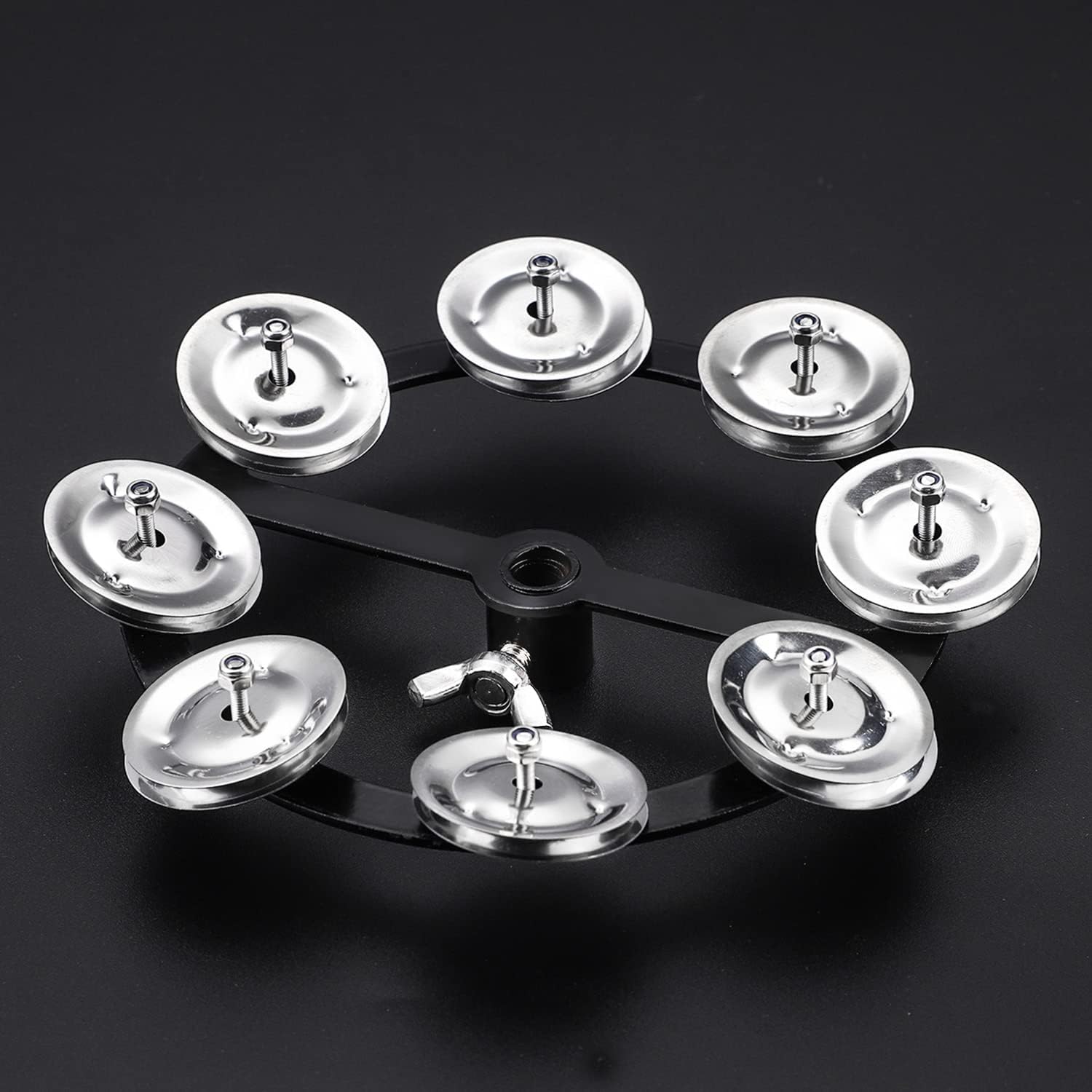 5.5" Mountable Hi-hat Tambourine with 8-Pair Steel Jingles U510