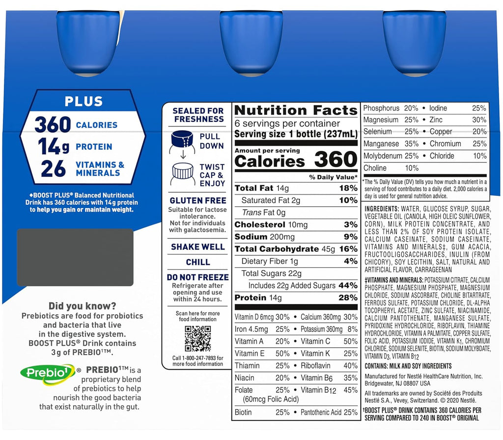 Nutritional Drink, Vanilla, 8 Fl Oz (Pack of 2) S3807