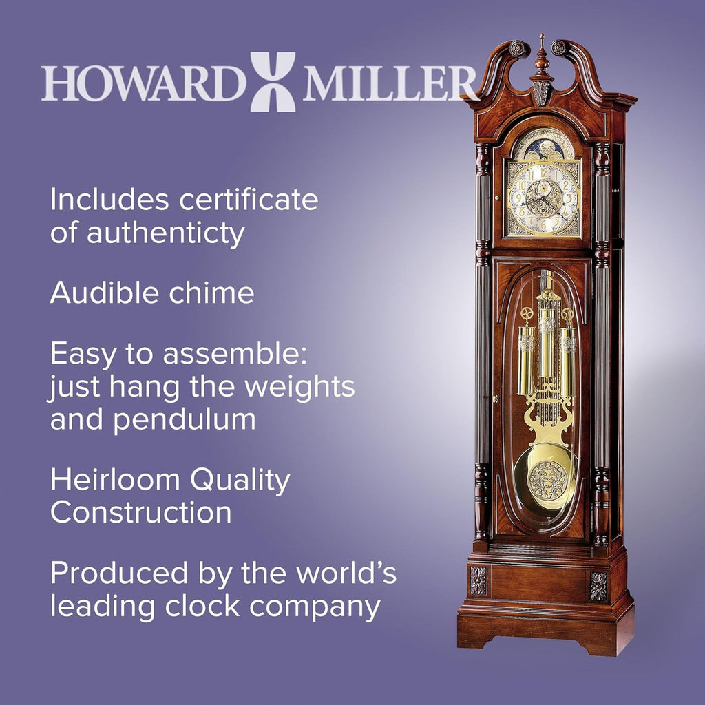 Grandfather Floor Clock with Cable-Drive Triple-Chime Movement K138559