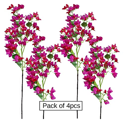 Silk Bougainvillea Branches Faux Floral Stems 45" for Wedding Centerpieces E9822