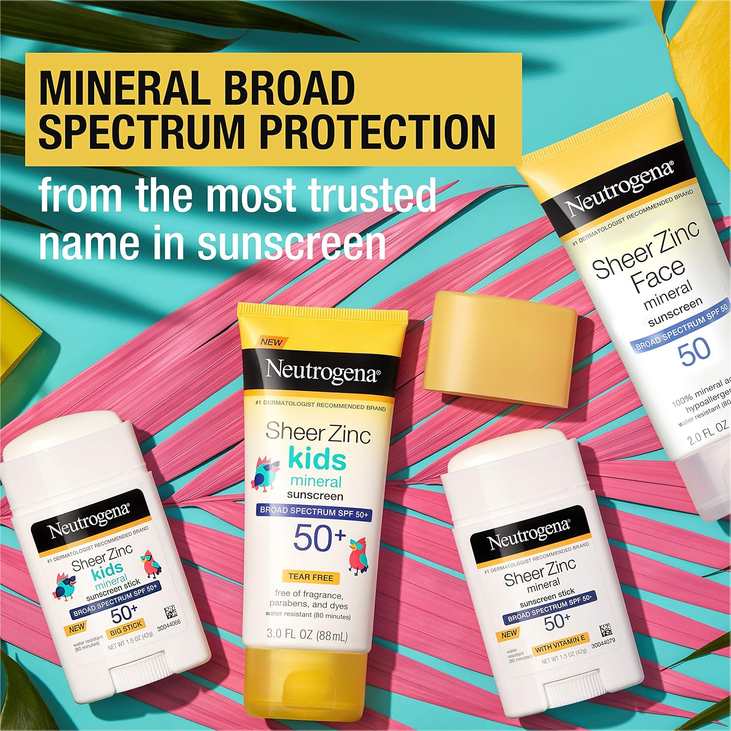 Mineral Face Sunscreen SPF 50, Oil-Free, 2 fl. oz F8367