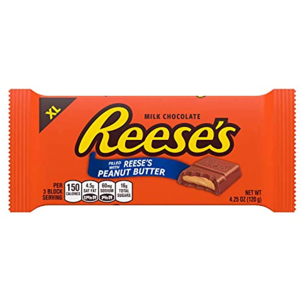 Milk Chocolate Peanut Butter Candy Bars, 4.25 oz, 12 Count G27161