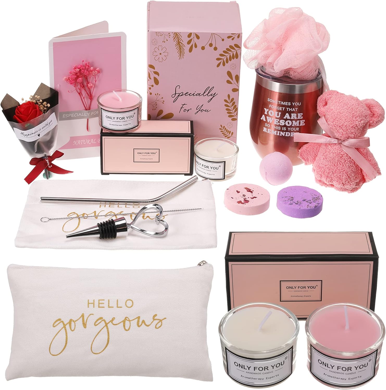 Relaxing Spa Gift Box Basket for Women Mom Sister S377816