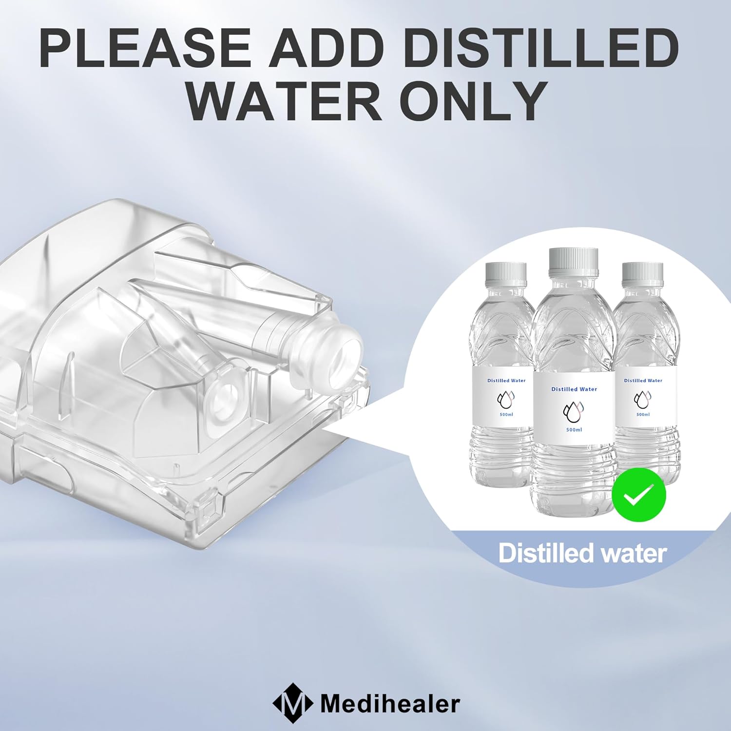 Water Chamber for Air Sense 11, Humidifier Tub, 380ml, Transparent N27290