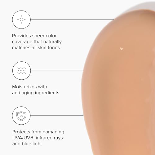 Tinted Moisturizer with SPF 46, Light Sheer Coverage, 1.7 oz Y8345