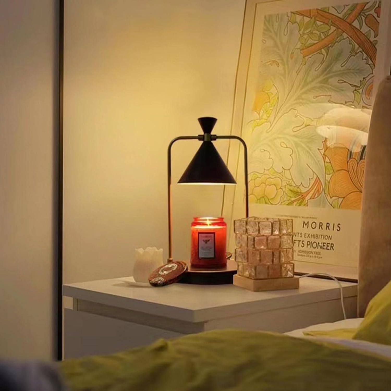 Candle Warmer Lamp with Timer, 3-Speed Dimming, 2 Bulbs Included U942699