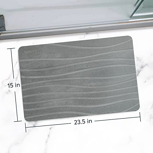 Stone Bath Mat, Diatomaceous Earth Shower Mat, Non-Slip Quick Drying P4515