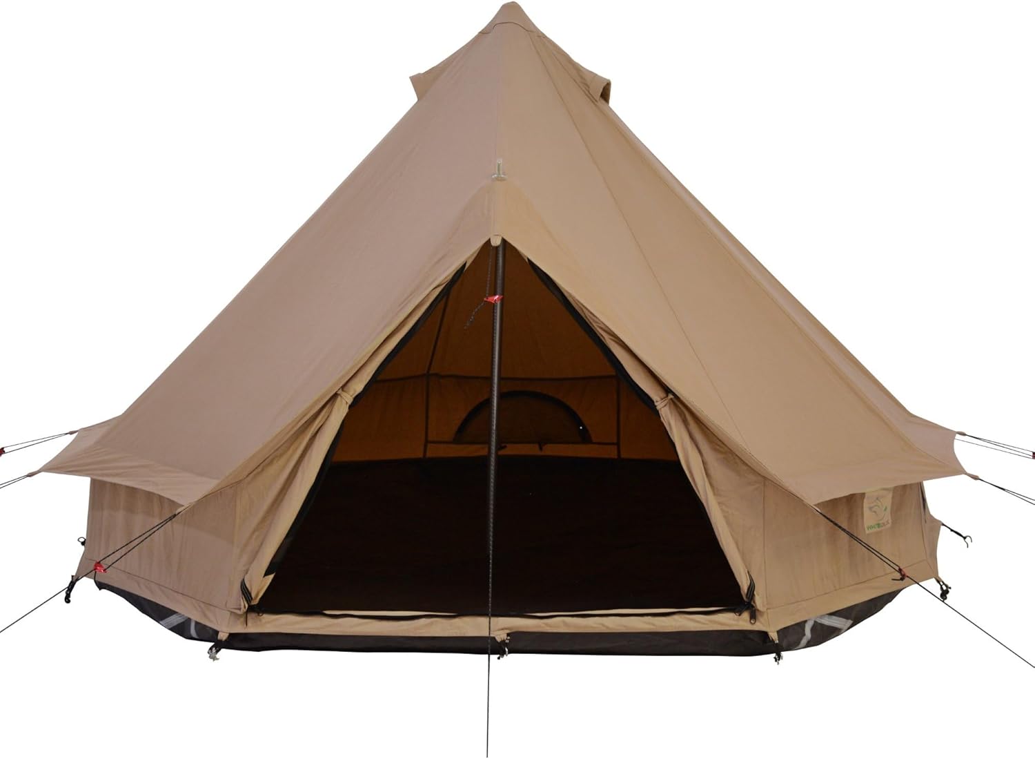 Canvas Bell Tent with Stove Jack, Waterproof, 4 Season Camping N994