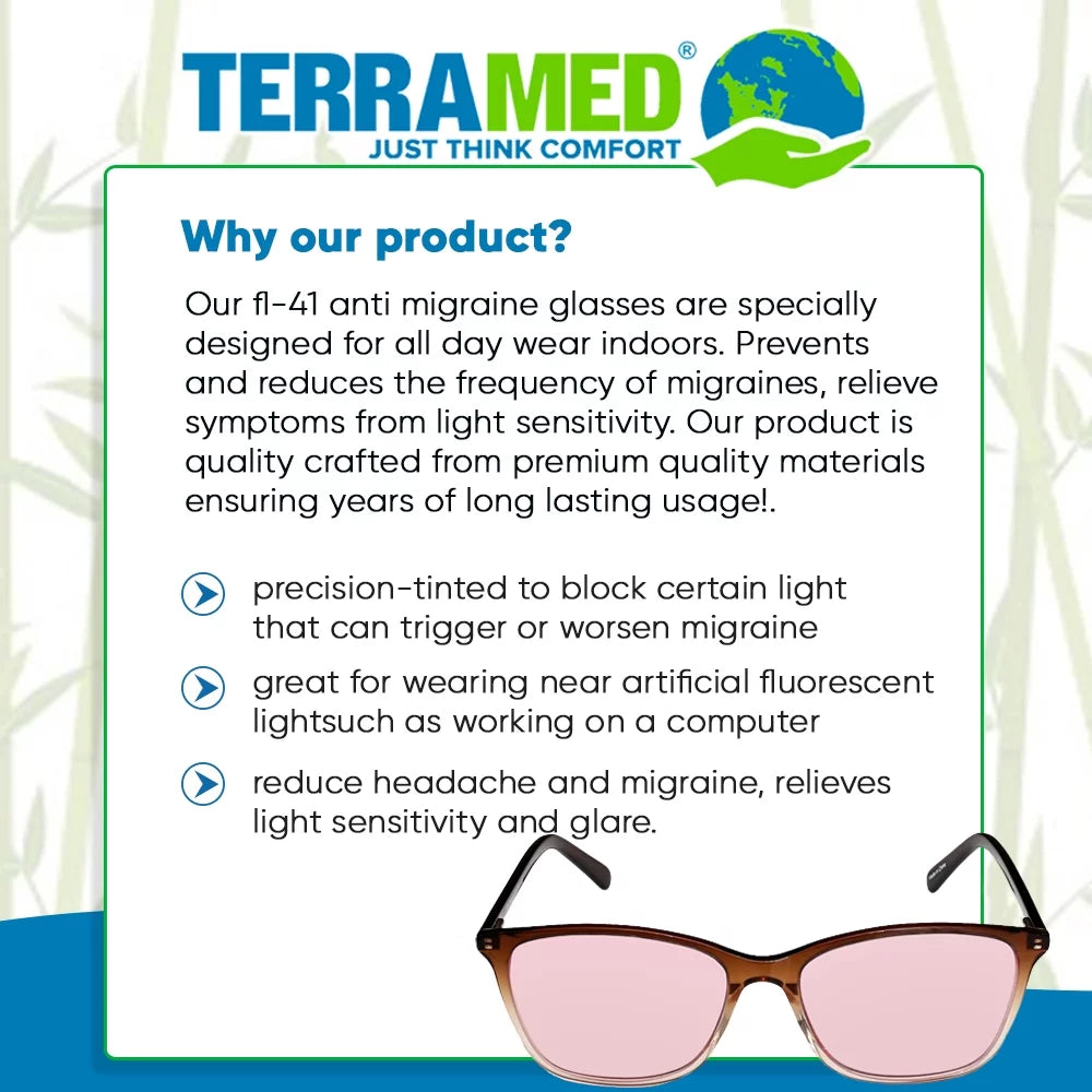 Migraine Glasses for Light Sensitivity and Eye Strain Relief Z167