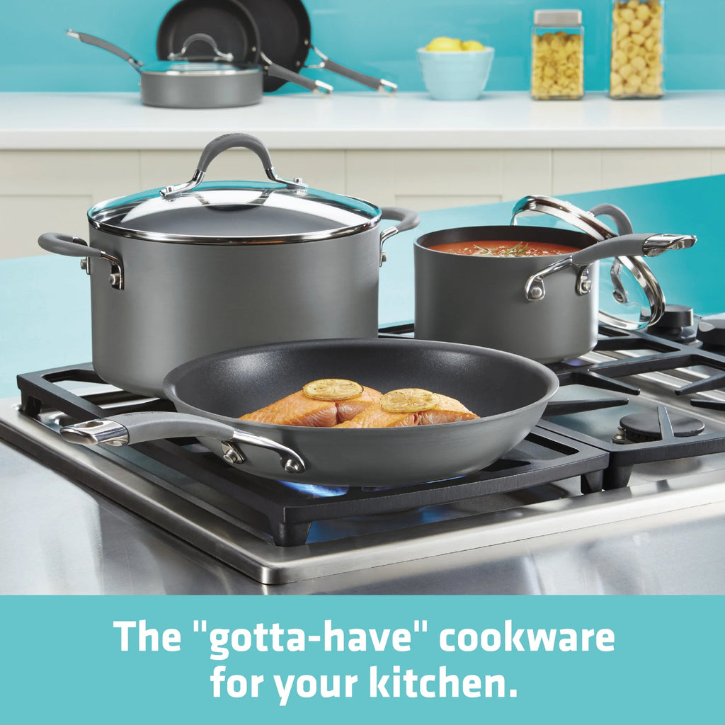 Hard-Anodized Nonstick Wide Stockpot, 7.5-Quart S542302