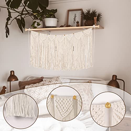 Macrame Curtain Valance for Bedroom Livingroom Kitchen Bathroom Wall Hanging F5933