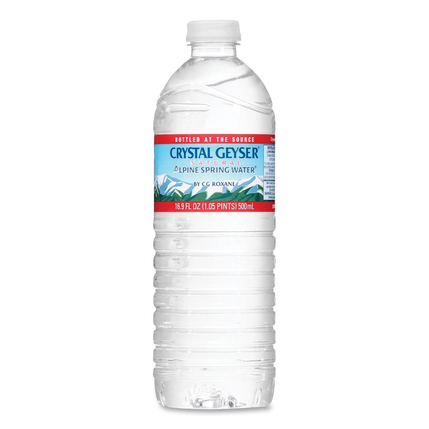 Crystal Geyser Alpine Spring Water, 16.9 oz, 24 Pack U5376