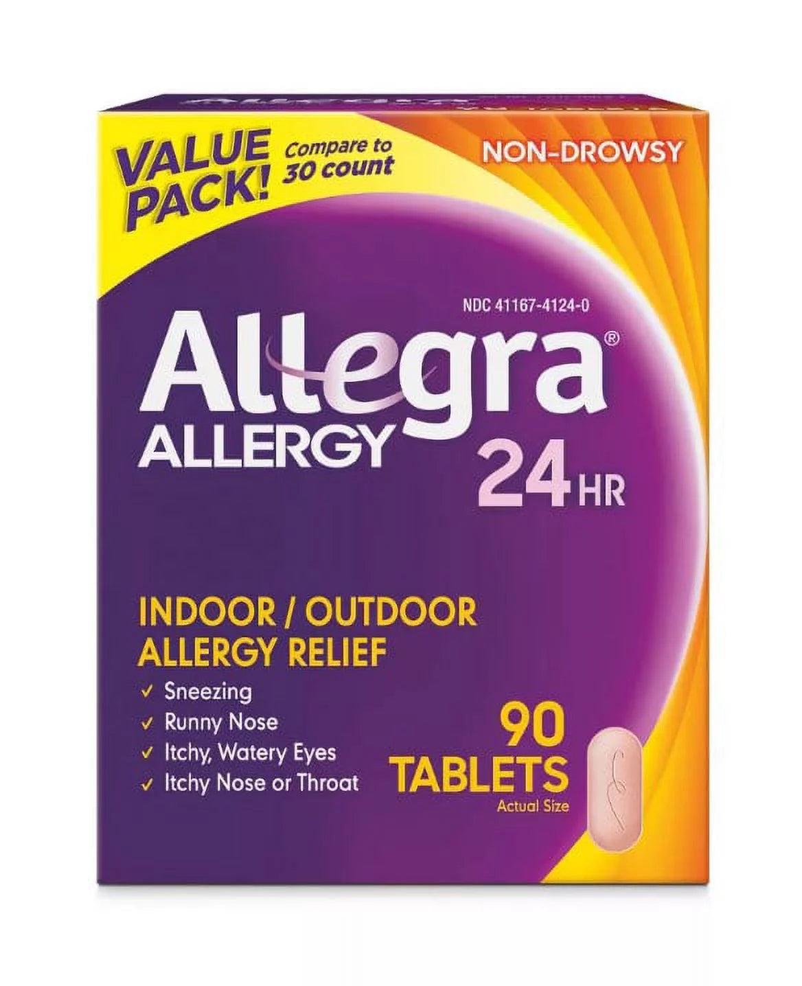 Allergy Relief Non-Drowsy Antihistamine 24-Hour Tablets P1807