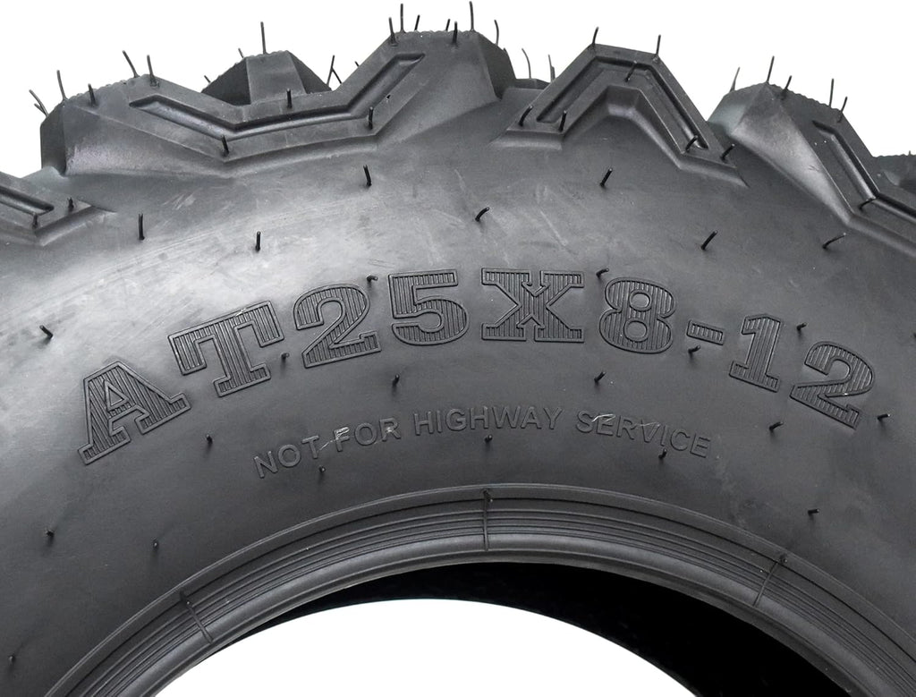 25x8-12 25x10-12 ATV UTV All-Terrain Tire Set 6 Ply Tubeless J457
