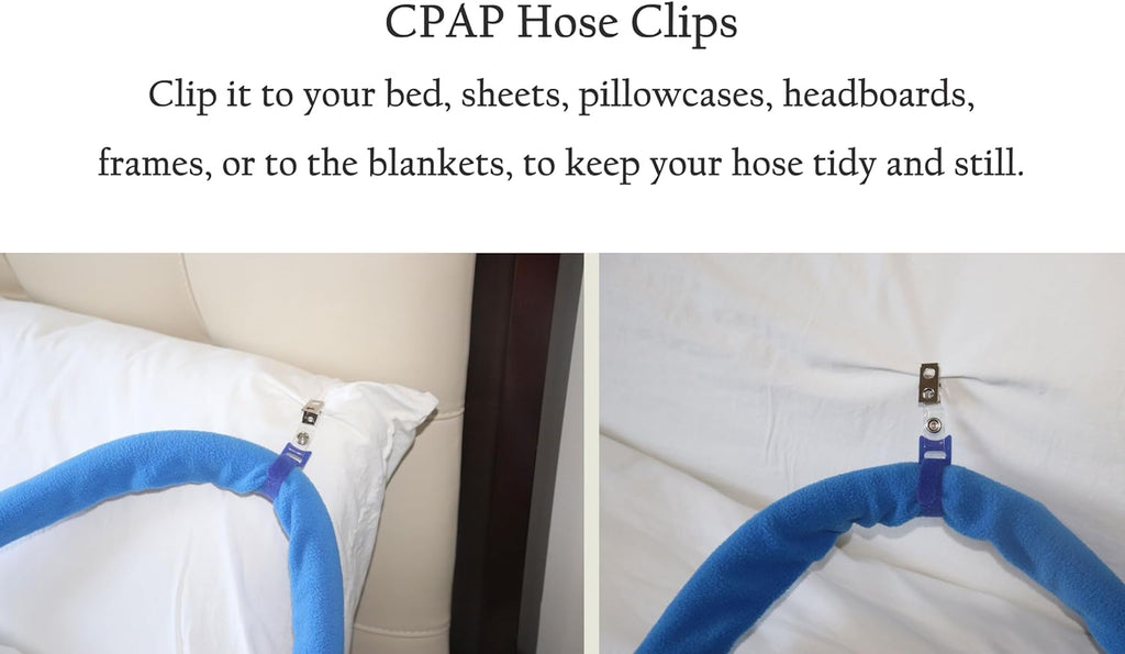 6ft CPAP Hose Cover with Fleece Wrap and Clips N5448