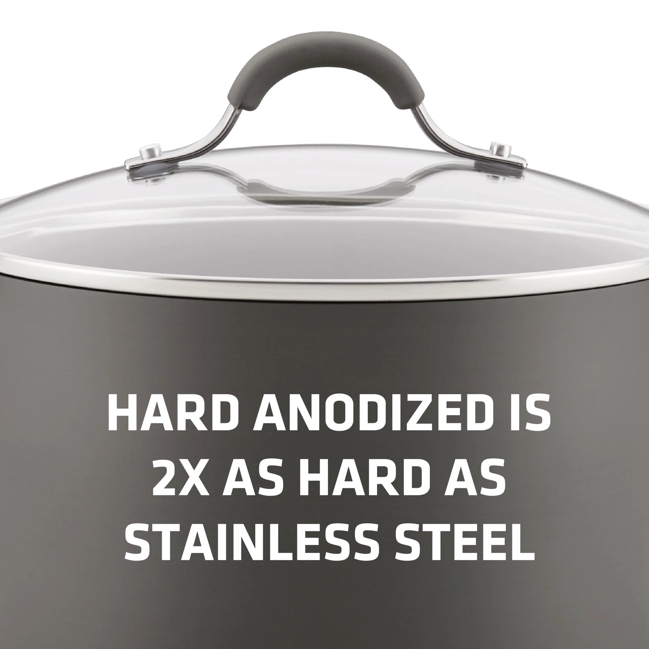 Hard-Anodized Nonstick Wide Stockpot, 7.5-Quart S542302