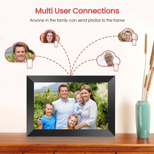 10.1 Inch WiFi Digital Picture Frame with Touch Screen, 32GB Memory, Black C40615