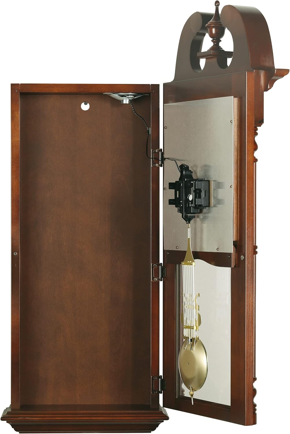 Wall Clock with Pendulum, Cherry Finish A950553