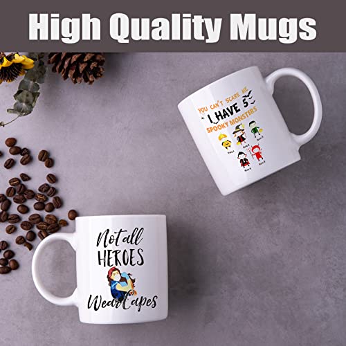 Sublimation Mugs Blank 12 OZ White Ceramic Cups, Set of 4 X211