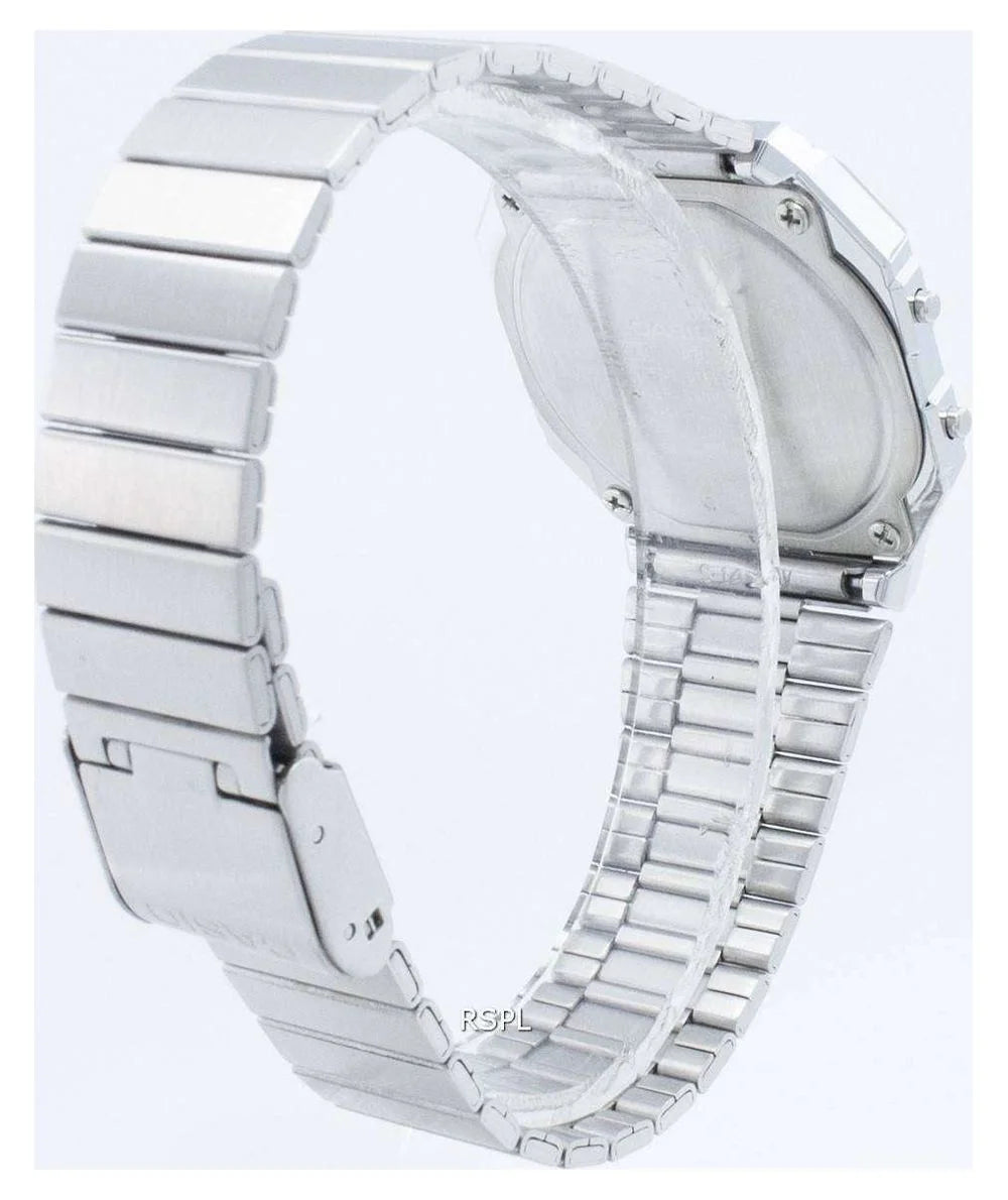 Men's Slim Digital Stainless Steel Watch H441186