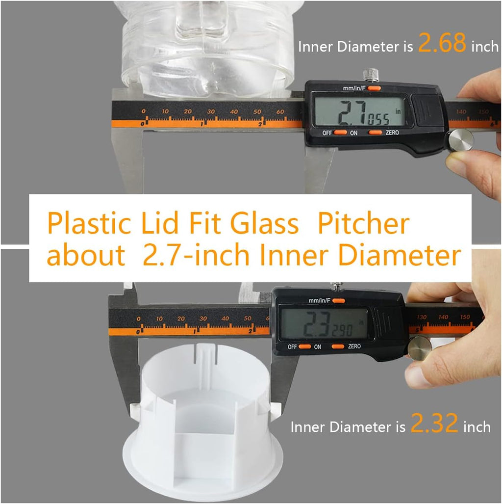 Glass Carafe Lids, Dust Proof, 2 Pieces E767