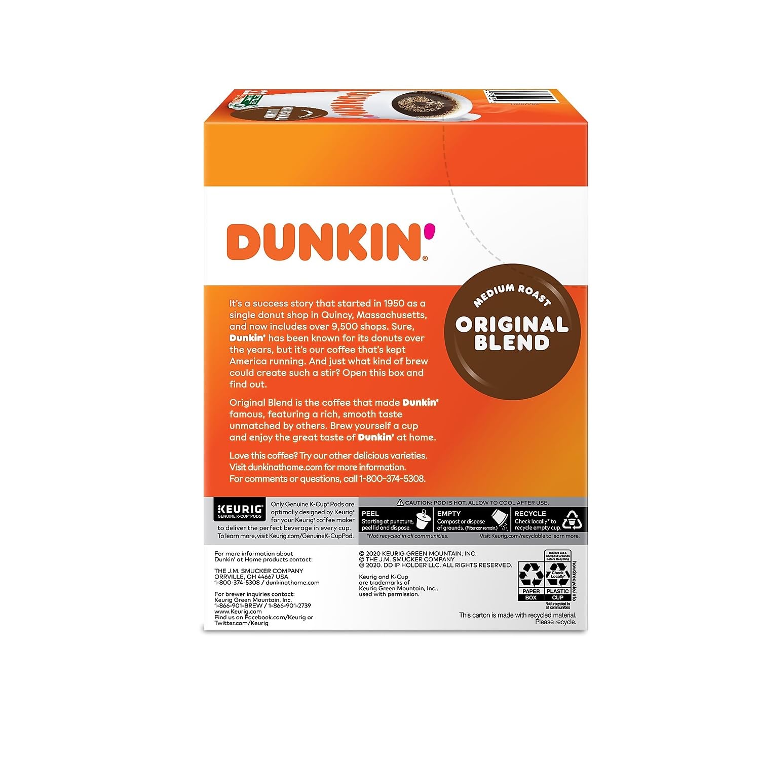 Medium Roast Coffee, 22 K-Cup Pods N837