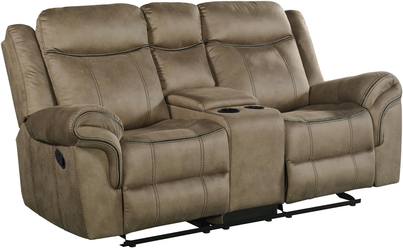 Sofa & Loveseat Living Room Set in Brown A540935