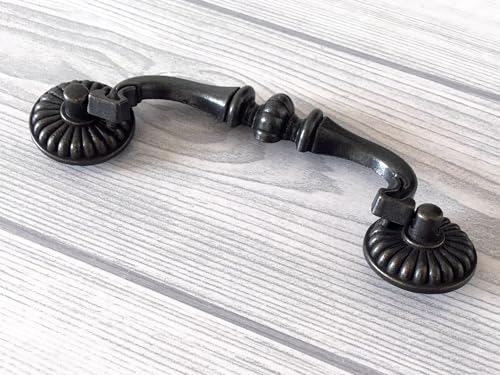 Vintage Antique Bronze 4.5" Cabinet Drawer Pull Handle A3777