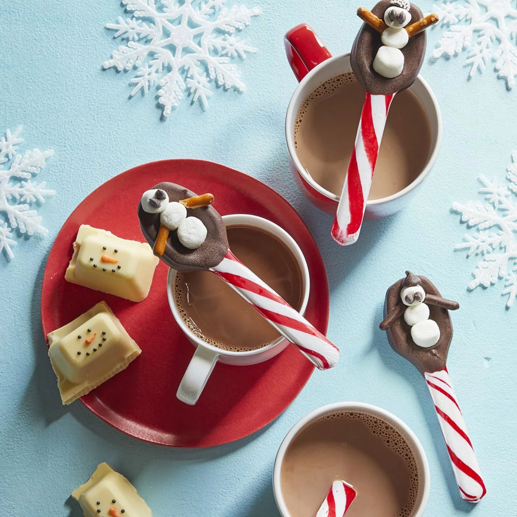 Peppermint Hard Candy Spoons for Hot Chocolate and Coffee Stirring, 48 Count S198739