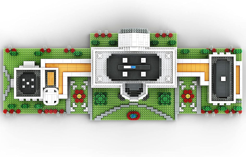 Micro Mini Blocks White House Landmark Model Set Building Toys for Kids and Adults K7660