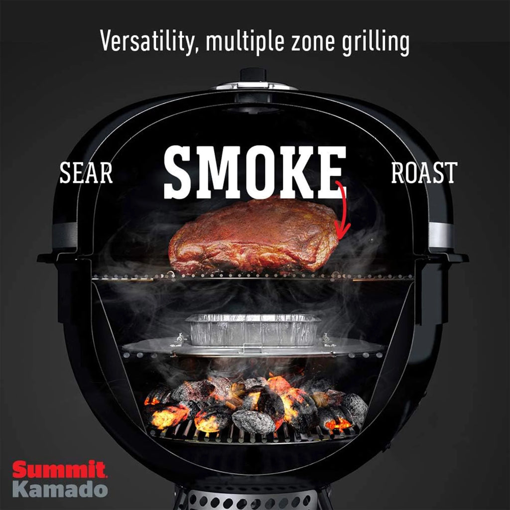 Charcoal Grill with Stainless Steel Lid, Black A29985