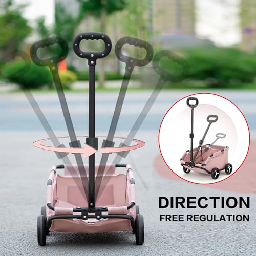 Folding 4-Wheel Pet Stroller for Small Dogs & Cats K9536