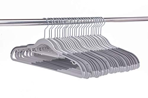 Plastic Hangers 50 Pack, Heavy Duty with Swivel Hooks R246