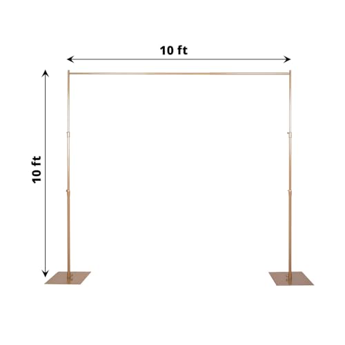 Heavy Duty Pipe and Drape Kit Backdrop Support with Metal Steel Base W796