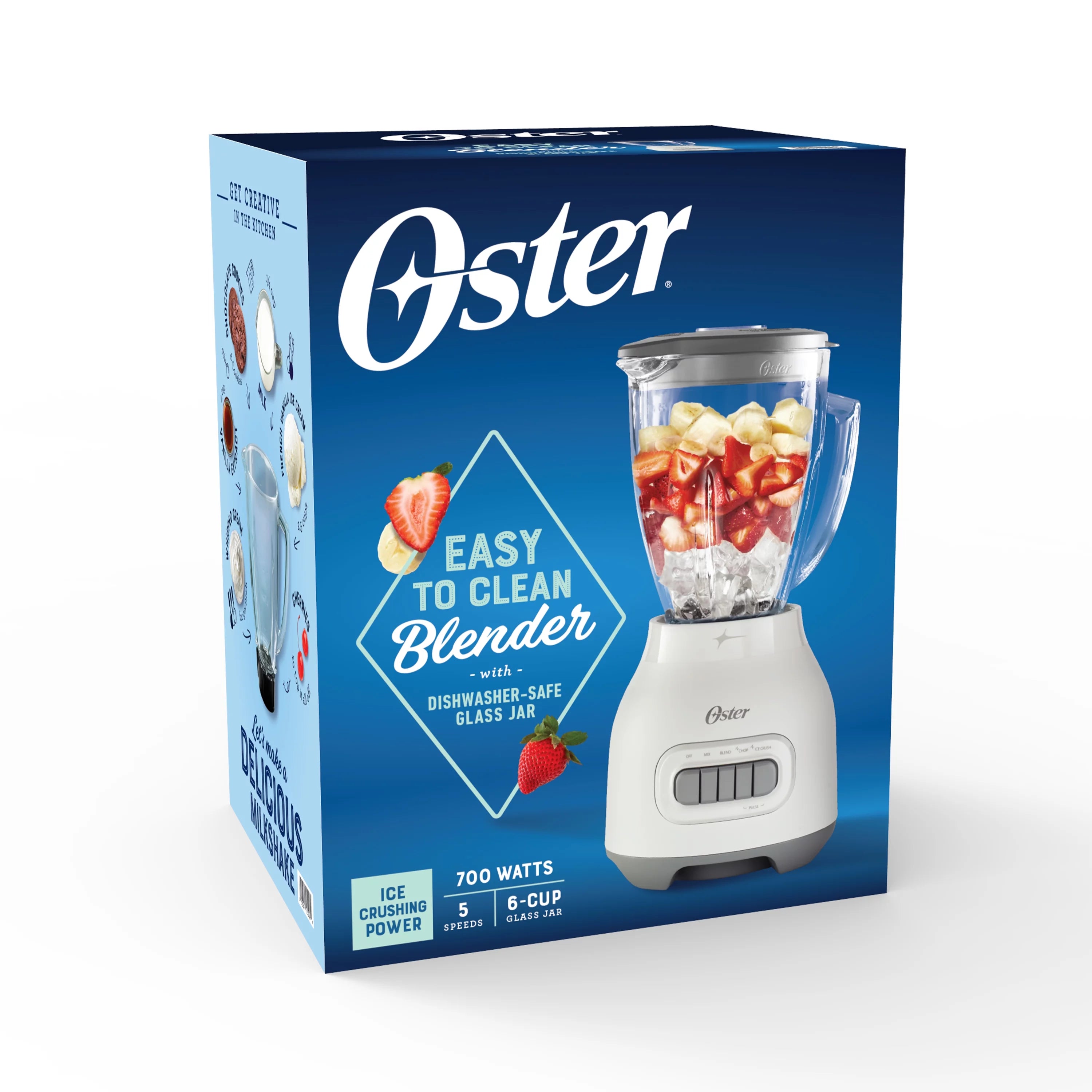 6-Cup Glass Jar Blender with Food Chopper and Ice Crush R91648