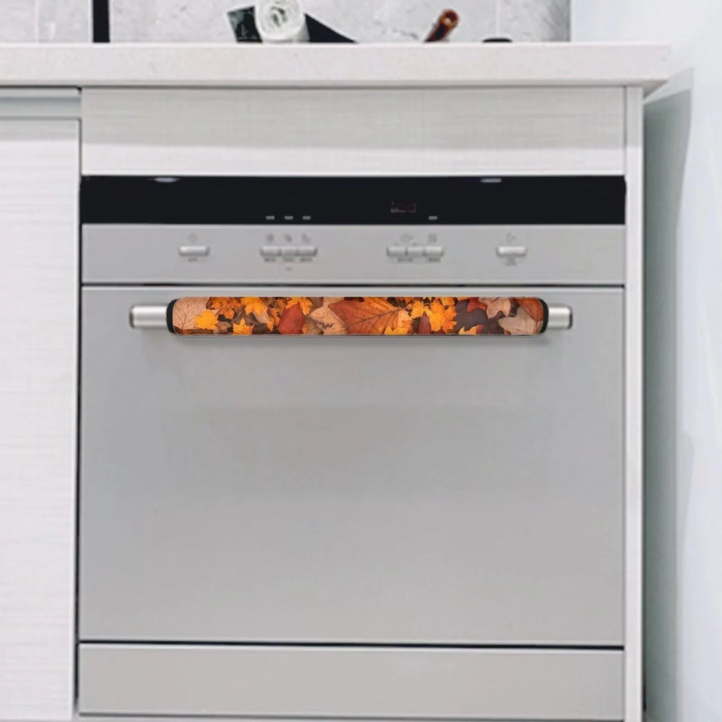 Red Maple Leaves Refrigerator Handle Cover Set of 4 Y94209