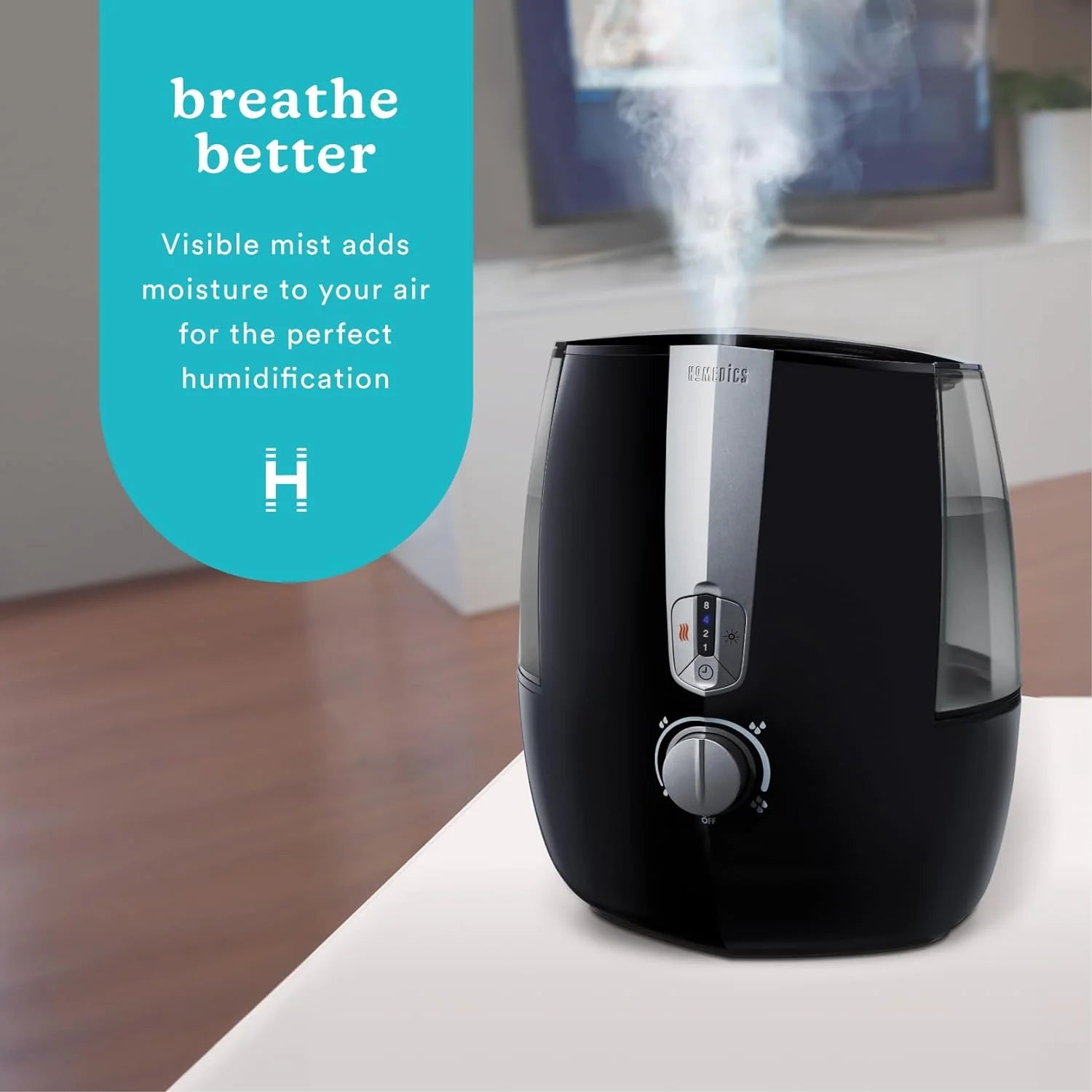 Ultrasonic Air Humidifier with Warm and Cool Mist, 5.3L Tank J8369