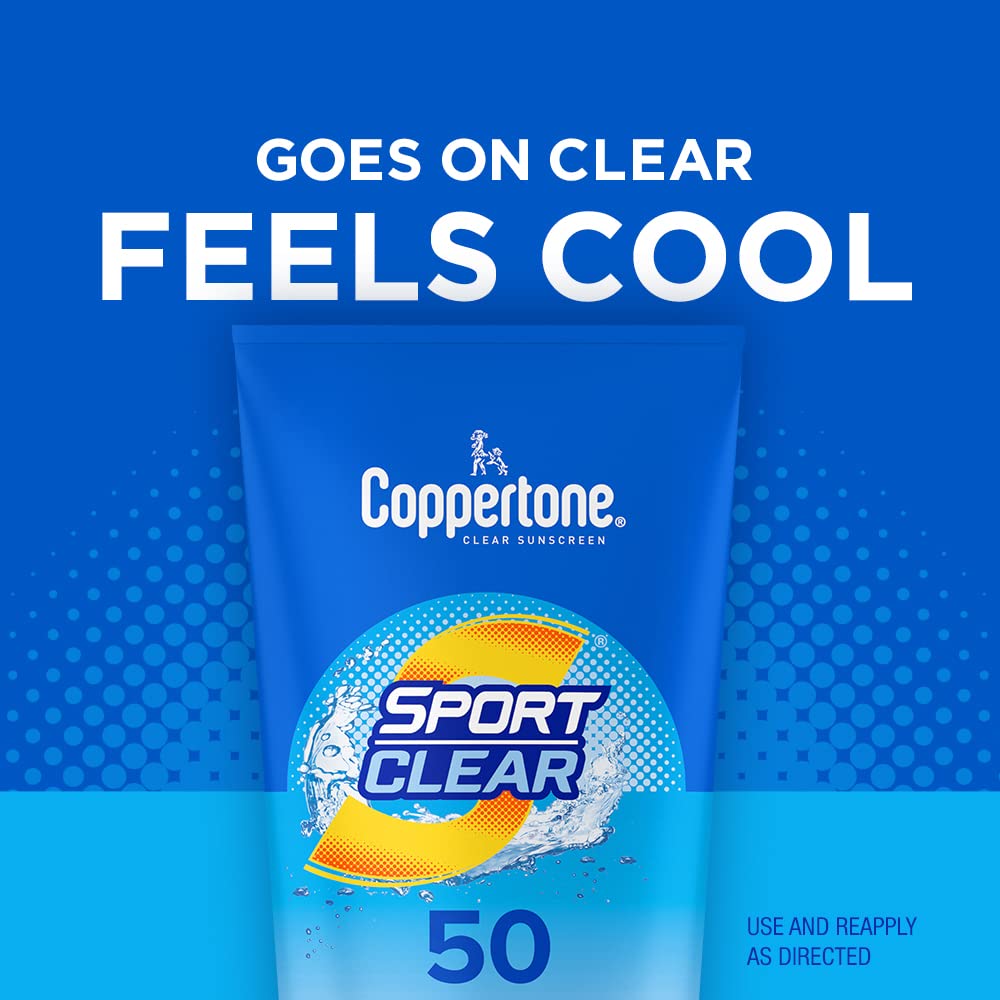 Sport Clear Sunscreen Lotion SPF 50, Water Resistant, Broad Spectrum, 5 Fl Oz Tube I93957