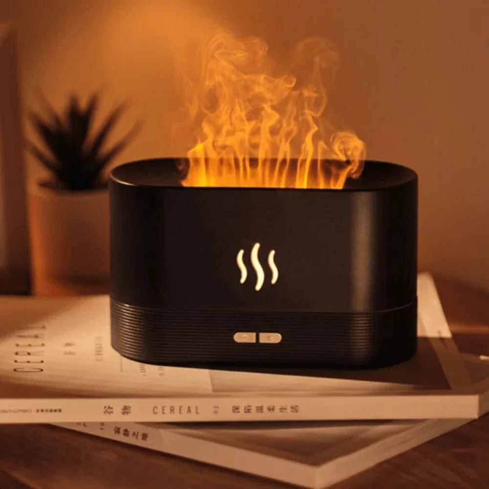 Flame Diffuser for Essential Oils, 180ml Cool Mist Humidifier Y6202