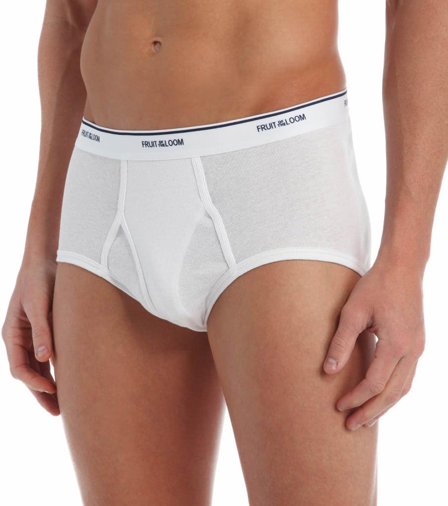 Men's Cotton Brief Underwear Multipack White Large R819