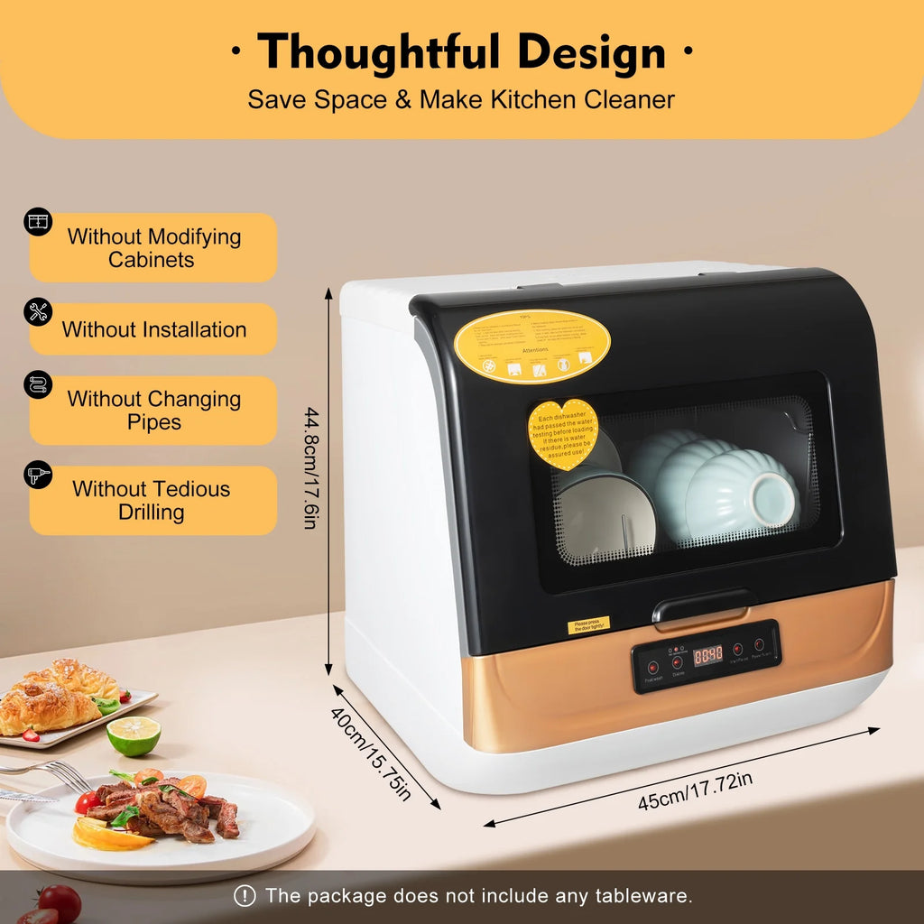 Portable Countertop Dishwasher 4 Programs Y4263