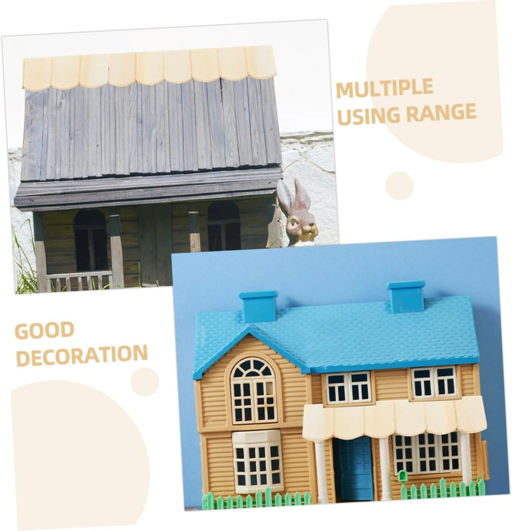 Miniature Dollhouse Roof Tiles for Pretend Play Y932196