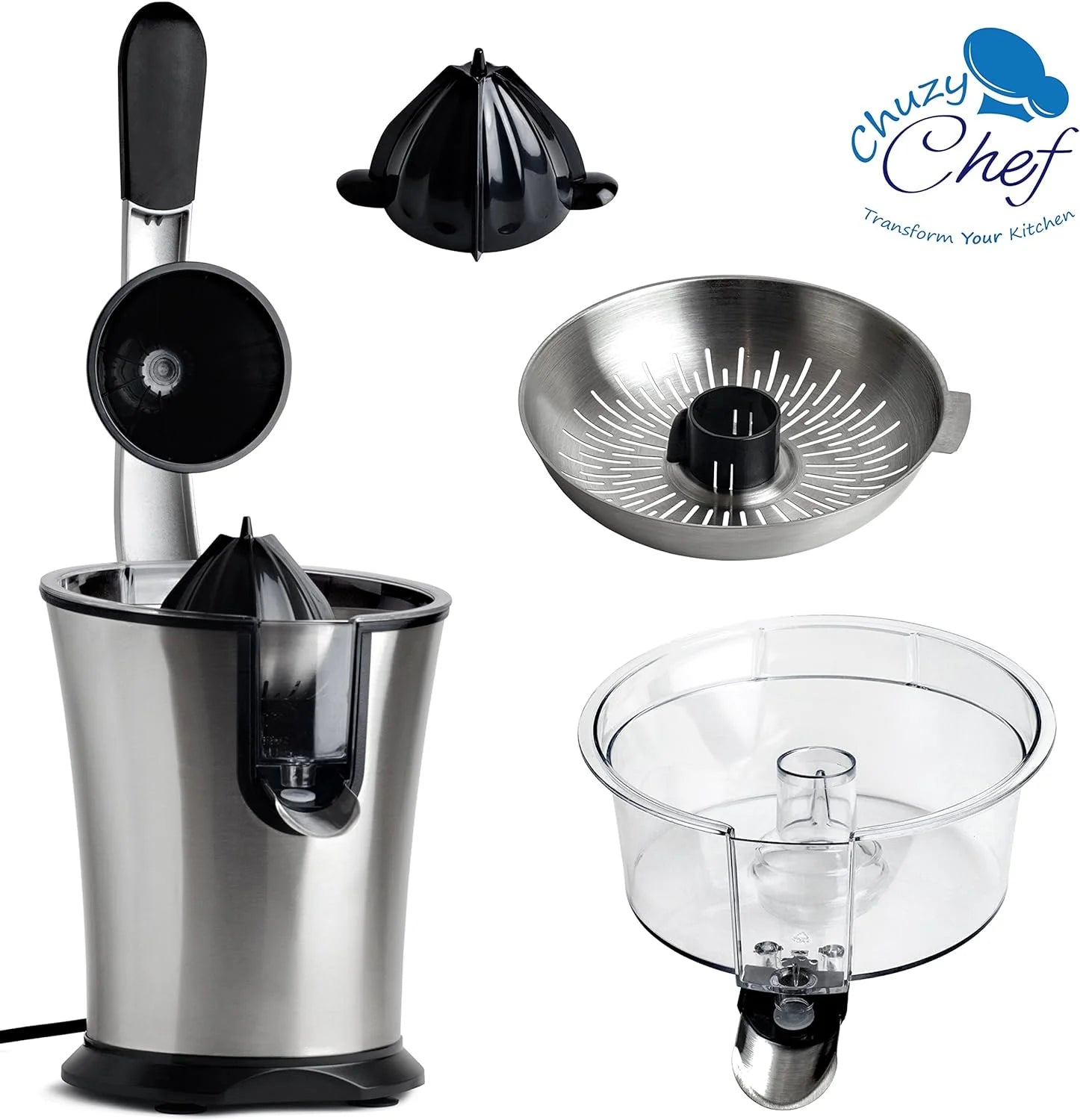 Electric Citrus Juicer with Anti-Drip Press, 300W X620